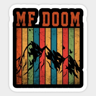 Vintage Mf Doom Proud Name Personalized Birthday Retro Sticker